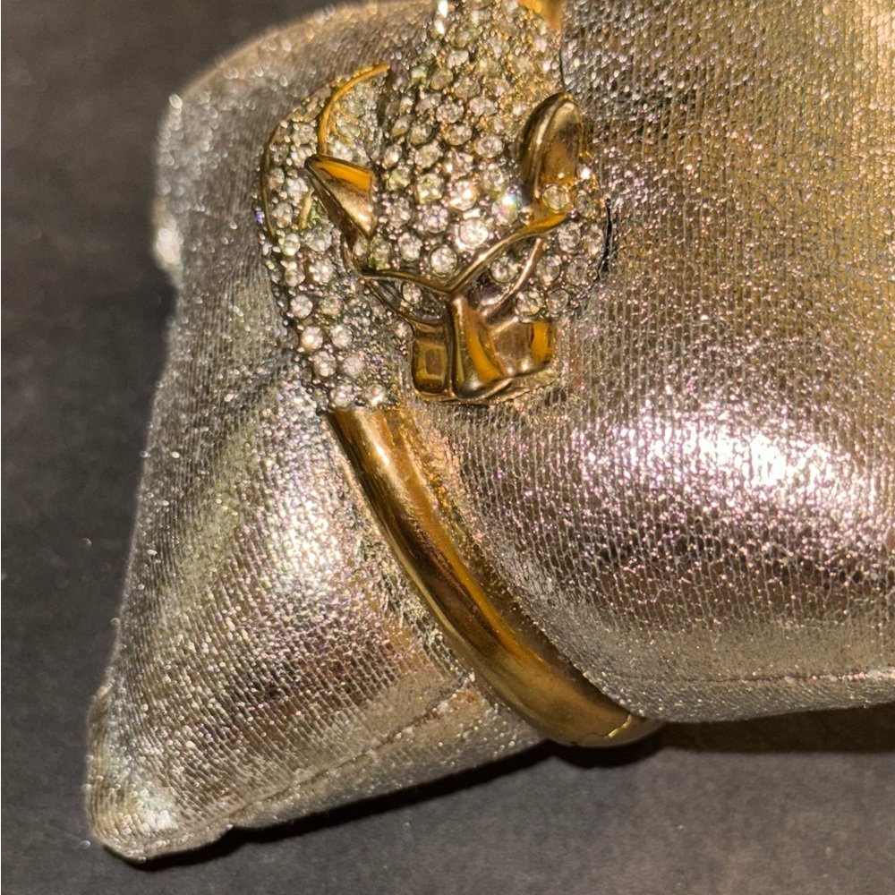 MOV WIFE VTG Gold Pave Crystal Panther Bracelet - Picture 8 of 17